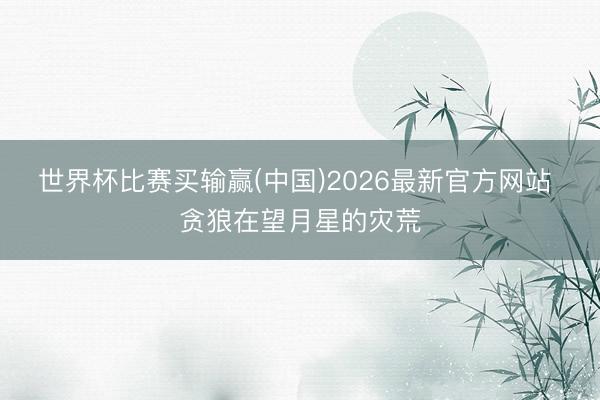 世界杯比赛买输赢(中国)2026最新官方网站 贪狼在望月星的灾荒