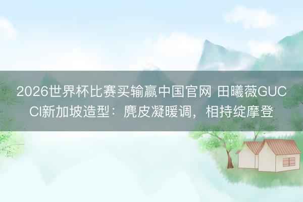 2026世界杯比赛买输赢中国官网 田曦薇GUCCI新加坡造型:麂皮凝暖调,相持绽摩登