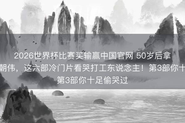 2026世界杯比赛买输赢中国官网 50岁后拿影帝的梁朝伟,这六部冷门片看哭打工东说念主!第3部你十足偷哭过